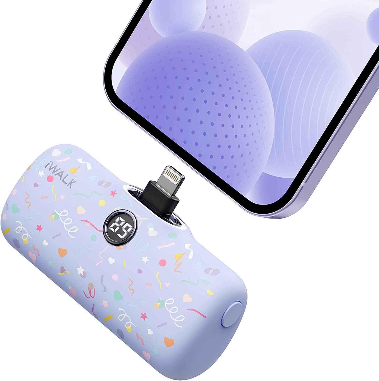 iWalk 4800mAh Lightning 20W Pocket Power Bank - Purple Pattern iWalk 4800mAh Lightning 20W Pocket Power Bank - Purple Pattern